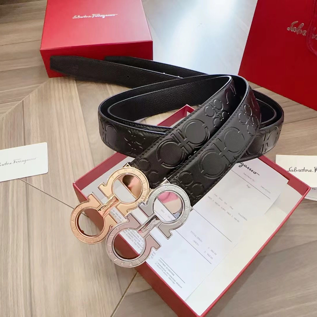 SF Men's Logo Embossed Belt DD25071752