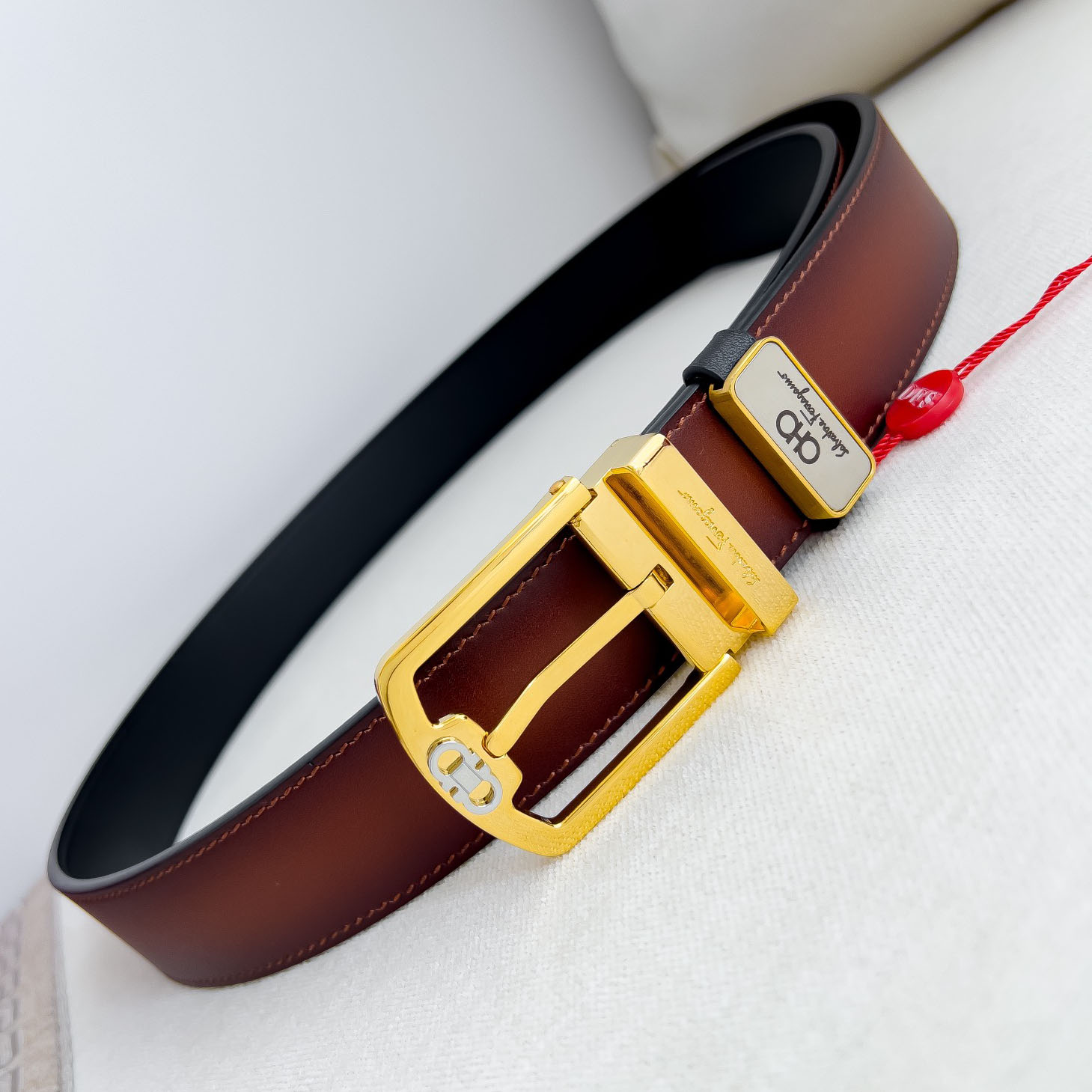 SF Brown Pin Buckle Belt DD25071818
