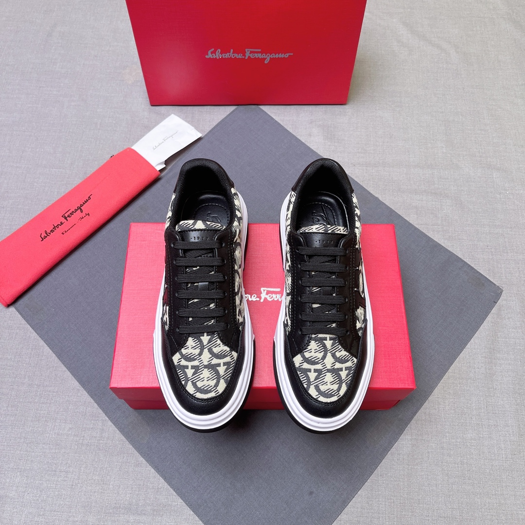 SF New Men's Gancini Low-Top Casual Shoes DD25071867