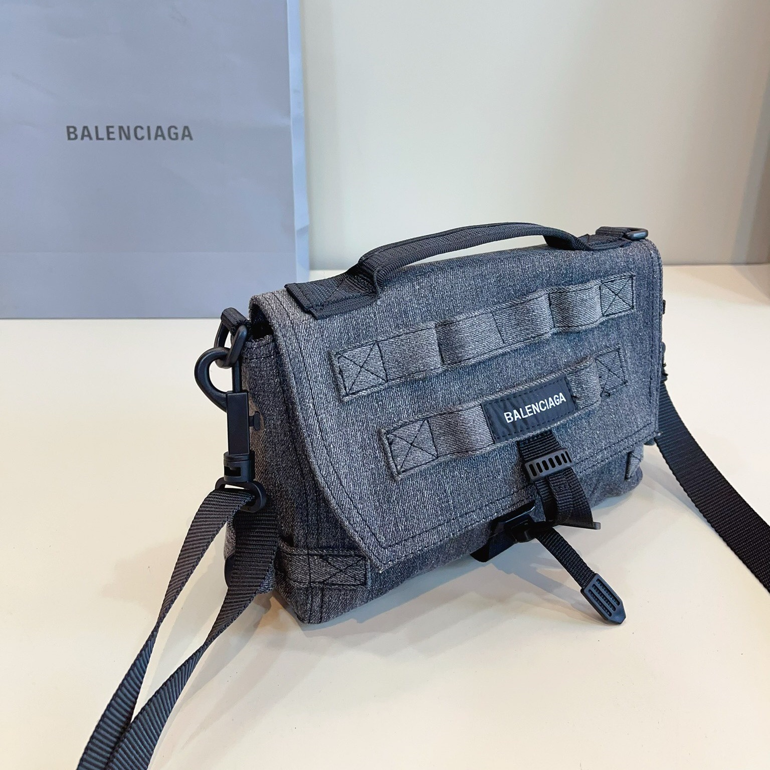 BLCG  Unisex Denim motorcycle bag YV24071806