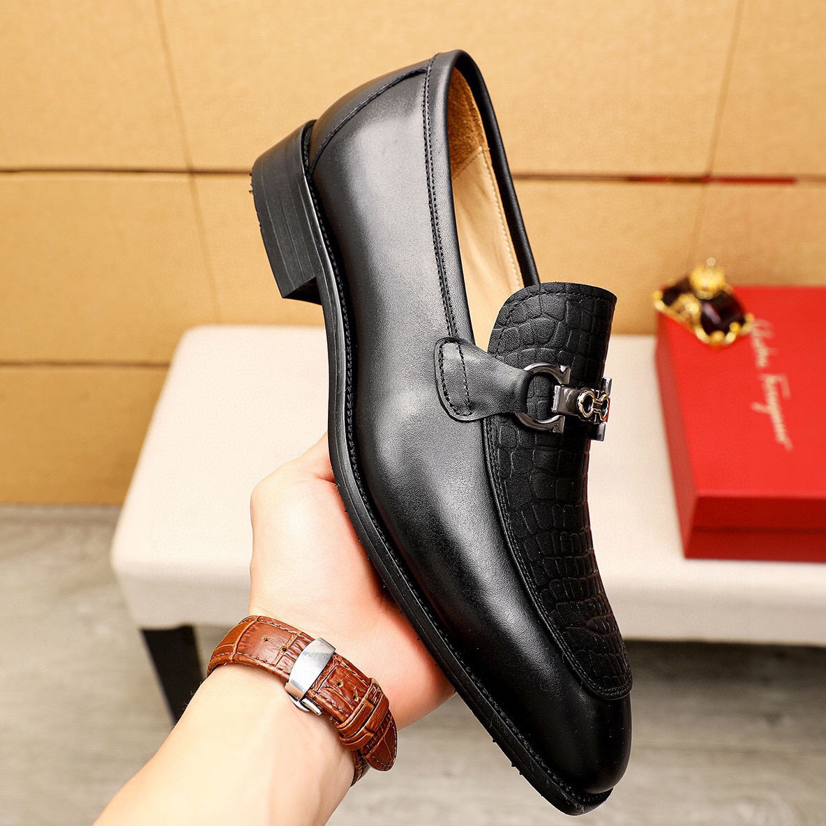 SF Men's Casual Leather Shoes DD25071839