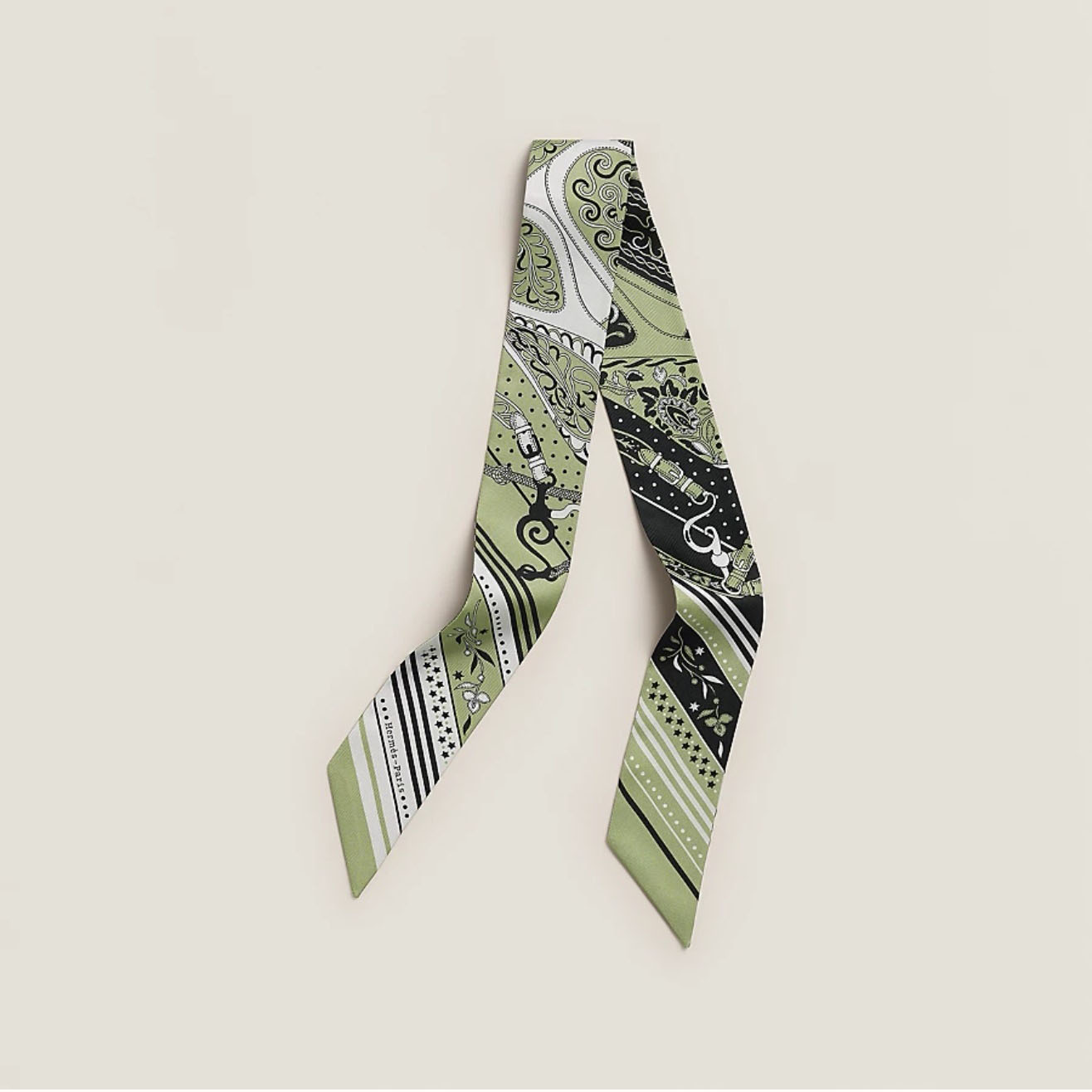 HM  Festival des Amazones Bandana Twilly silk scarf  YV24060107