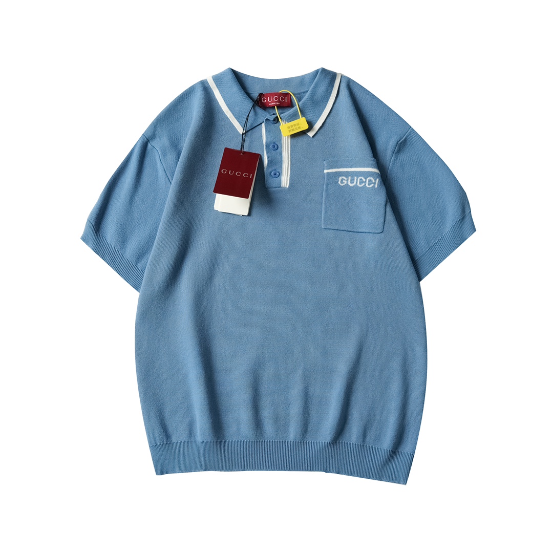 GG Men's Knitted Short Sleeve DD25072032