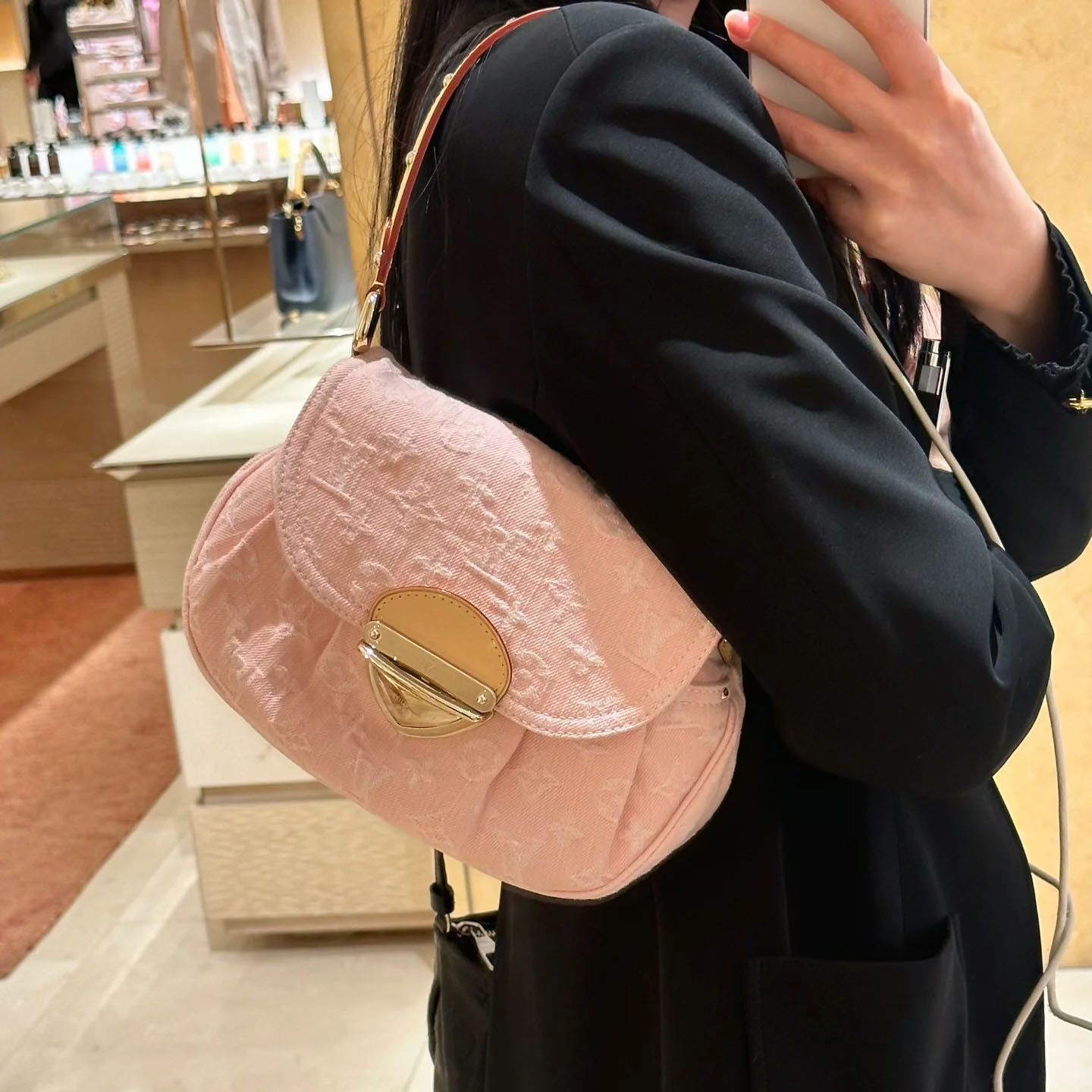 LV Denim Collection Underarm Sunset Bag YV24072006