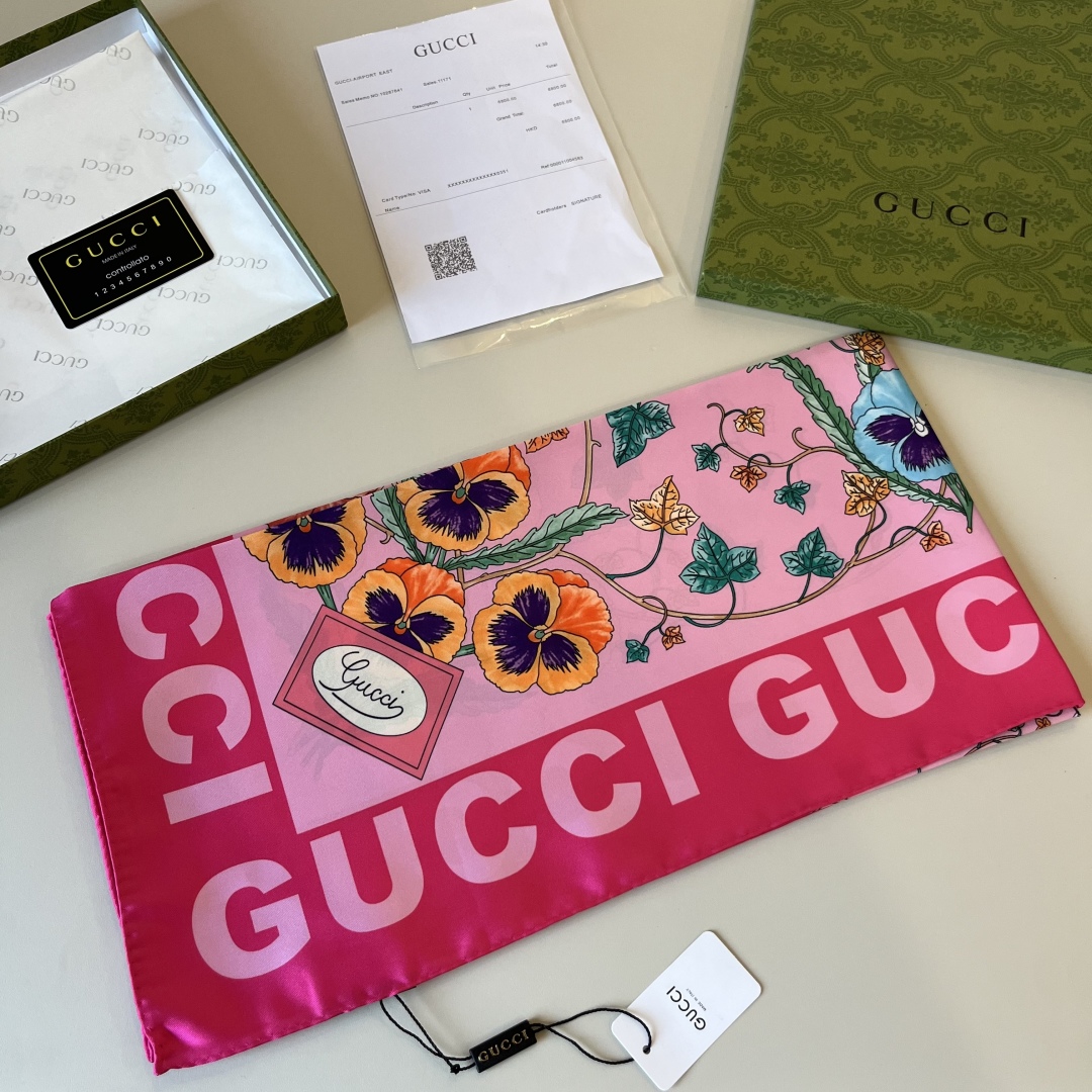 GG Ladies' Fashion Silk Scarf DD25072054