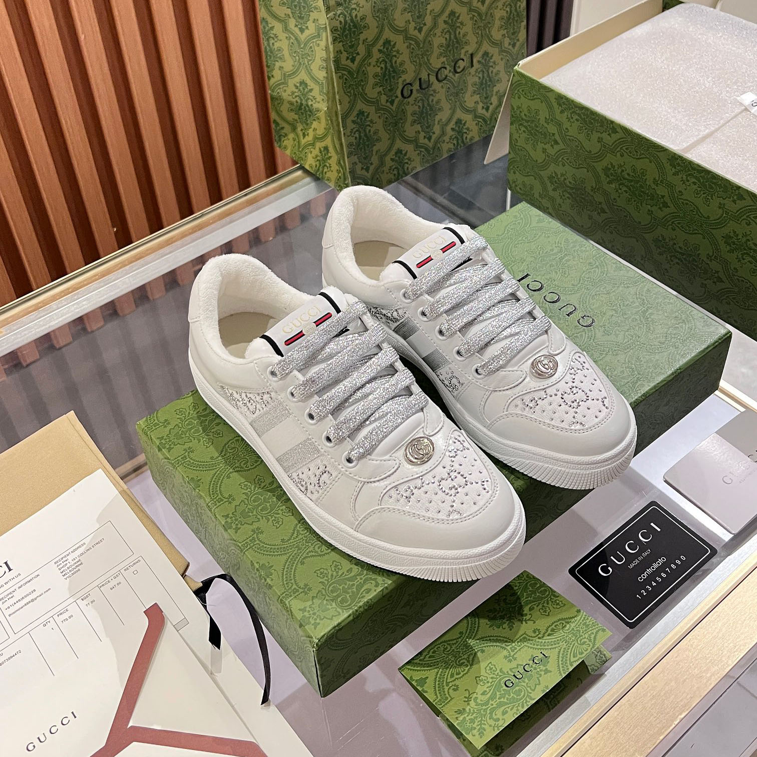 GG Rhinestone Screener Casual Shoes BB25072021