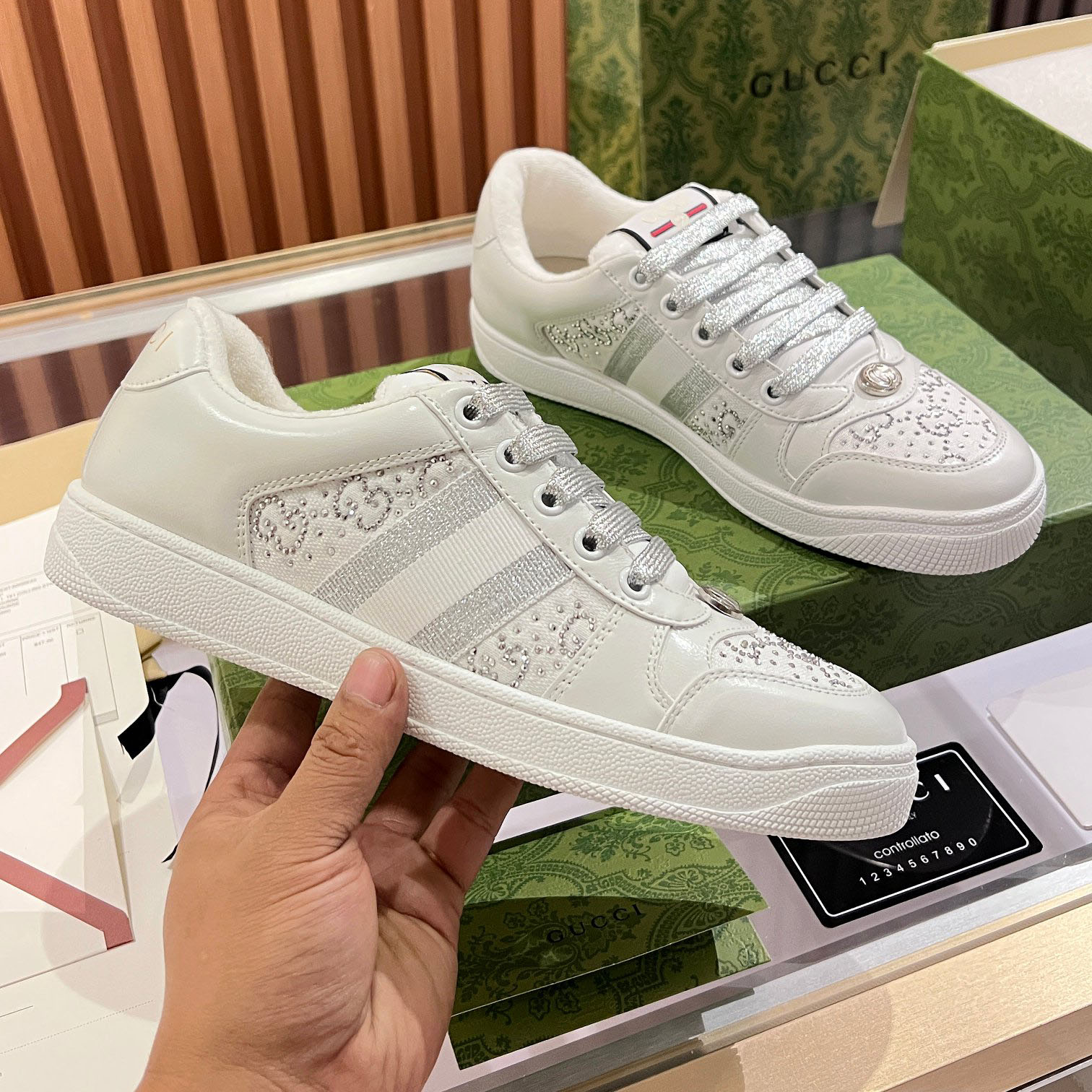 GG Rhinestone Screener Casual Shoes BB25072021