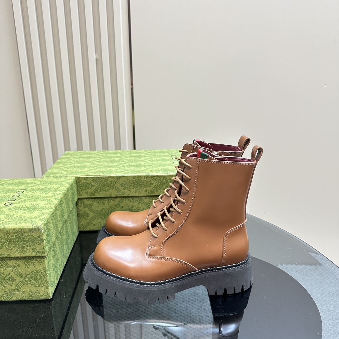 GG Classic Lace-Up Ankle Boots DD25072108