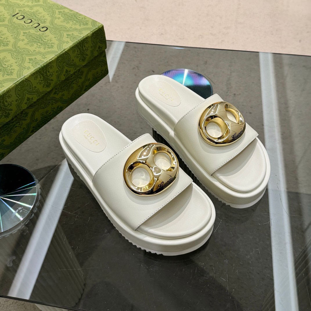 GG Platform Pig Nose Logo Sandals BB25072016