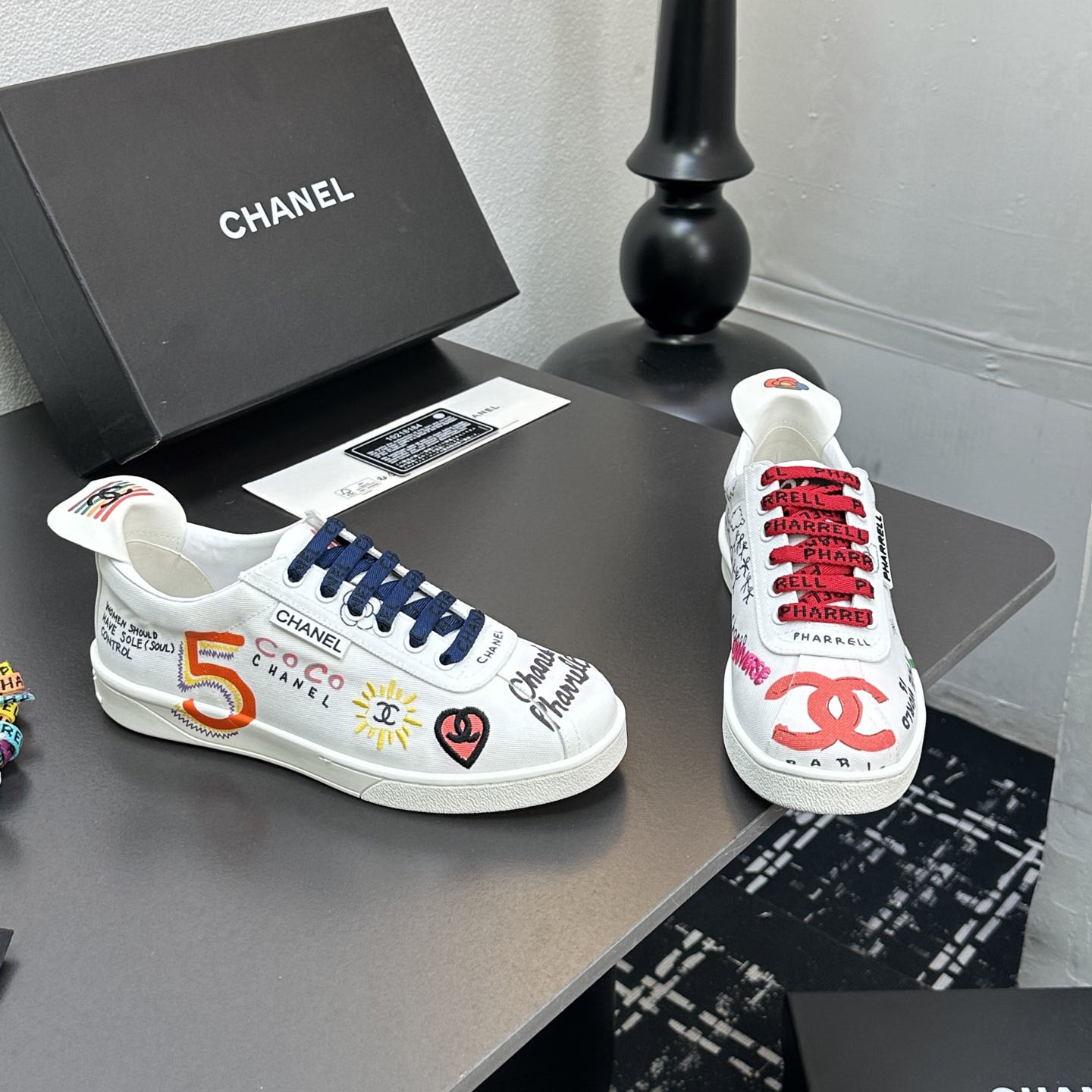 CH X Pharrell Graffiti Casual Shoes F24080202