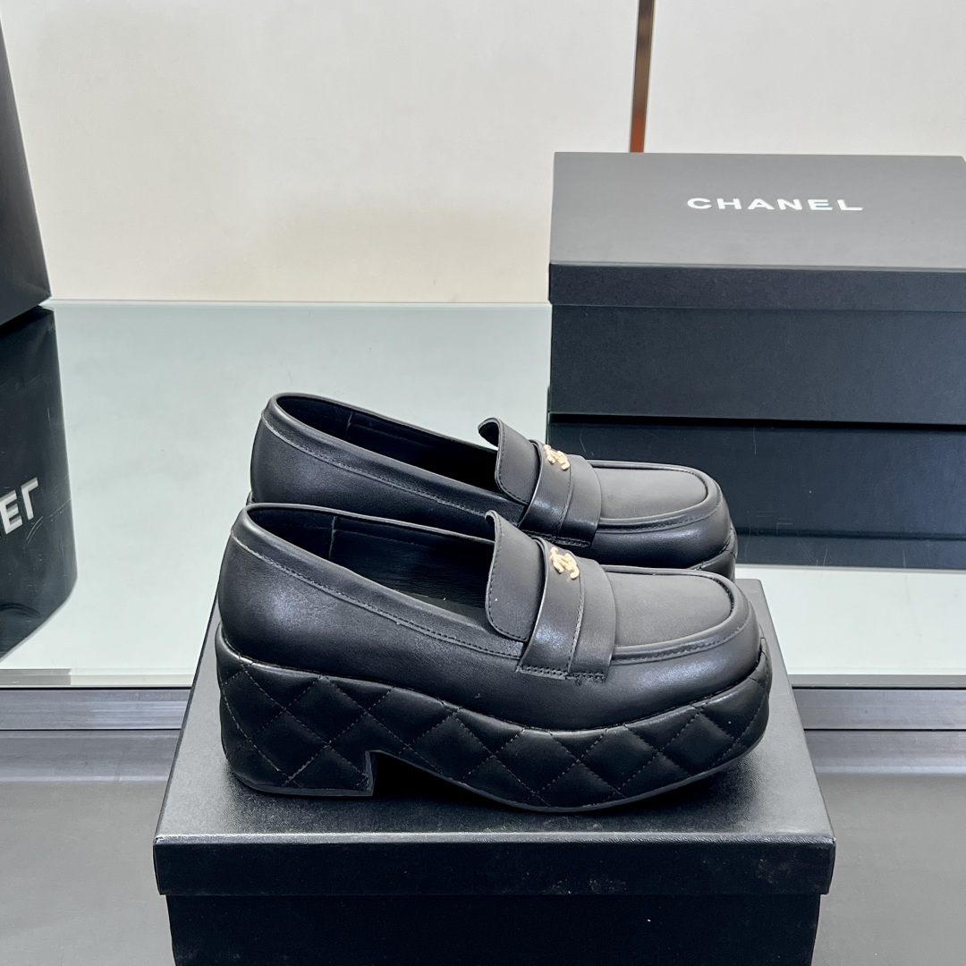 CH Quilted Platform Loafers DD25072120