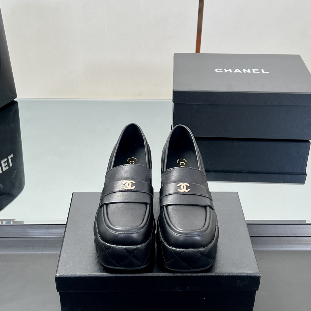 CH Quilted Platform Loafers DD25072120