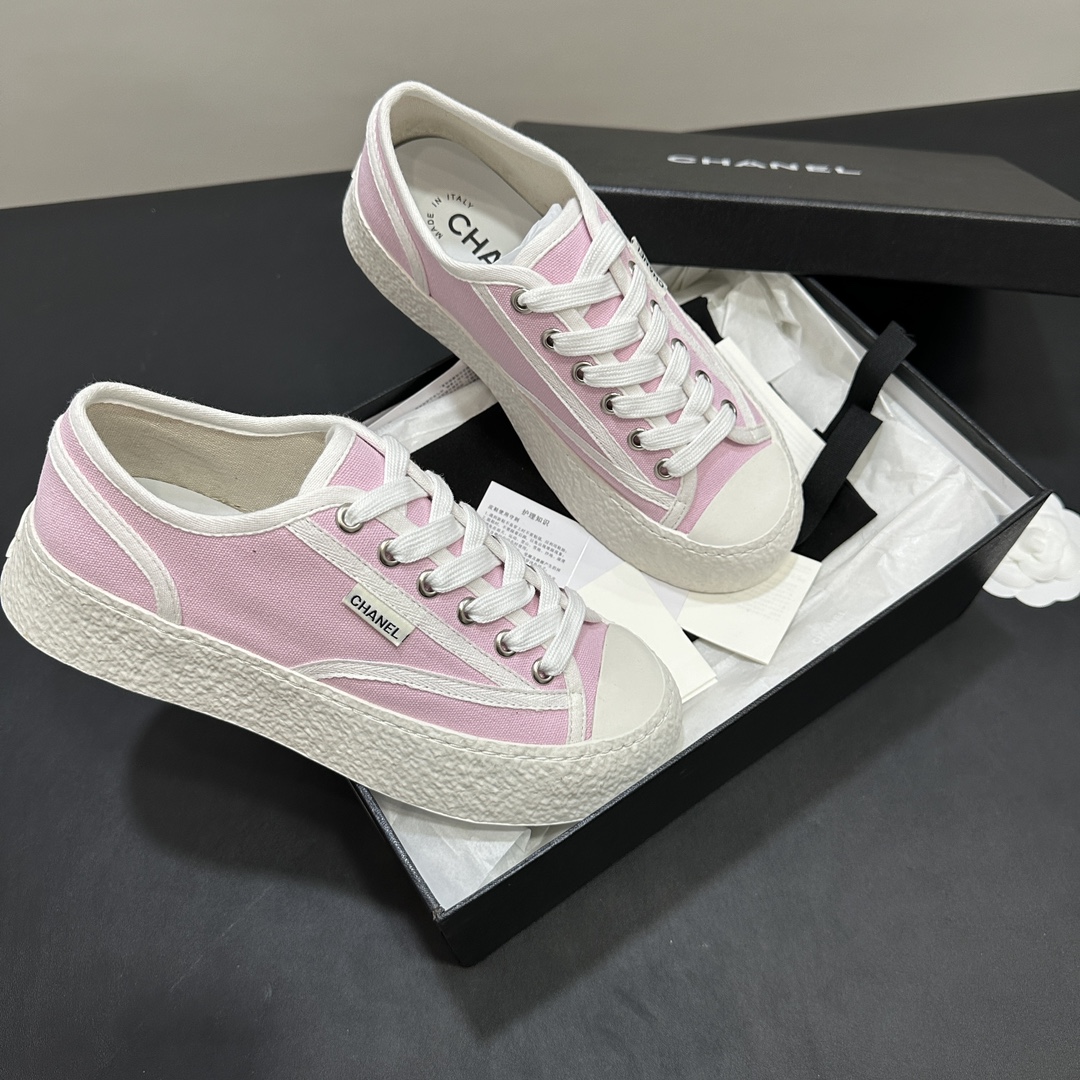 CH Vintage Platform Canvas Sneakers BB25072308