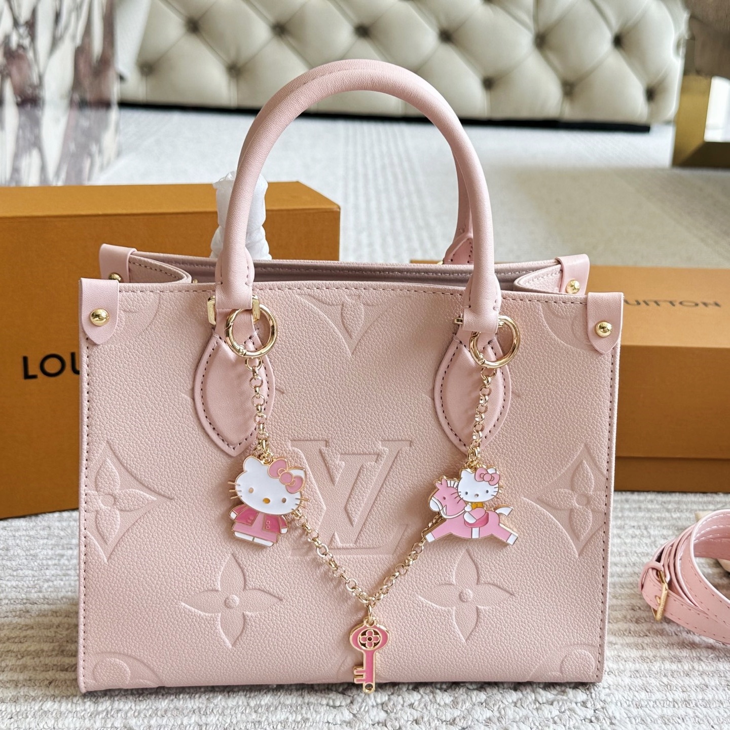 LV  Monogram Multicolore Special Colorway OnTheGo PM With Charm YV24072301