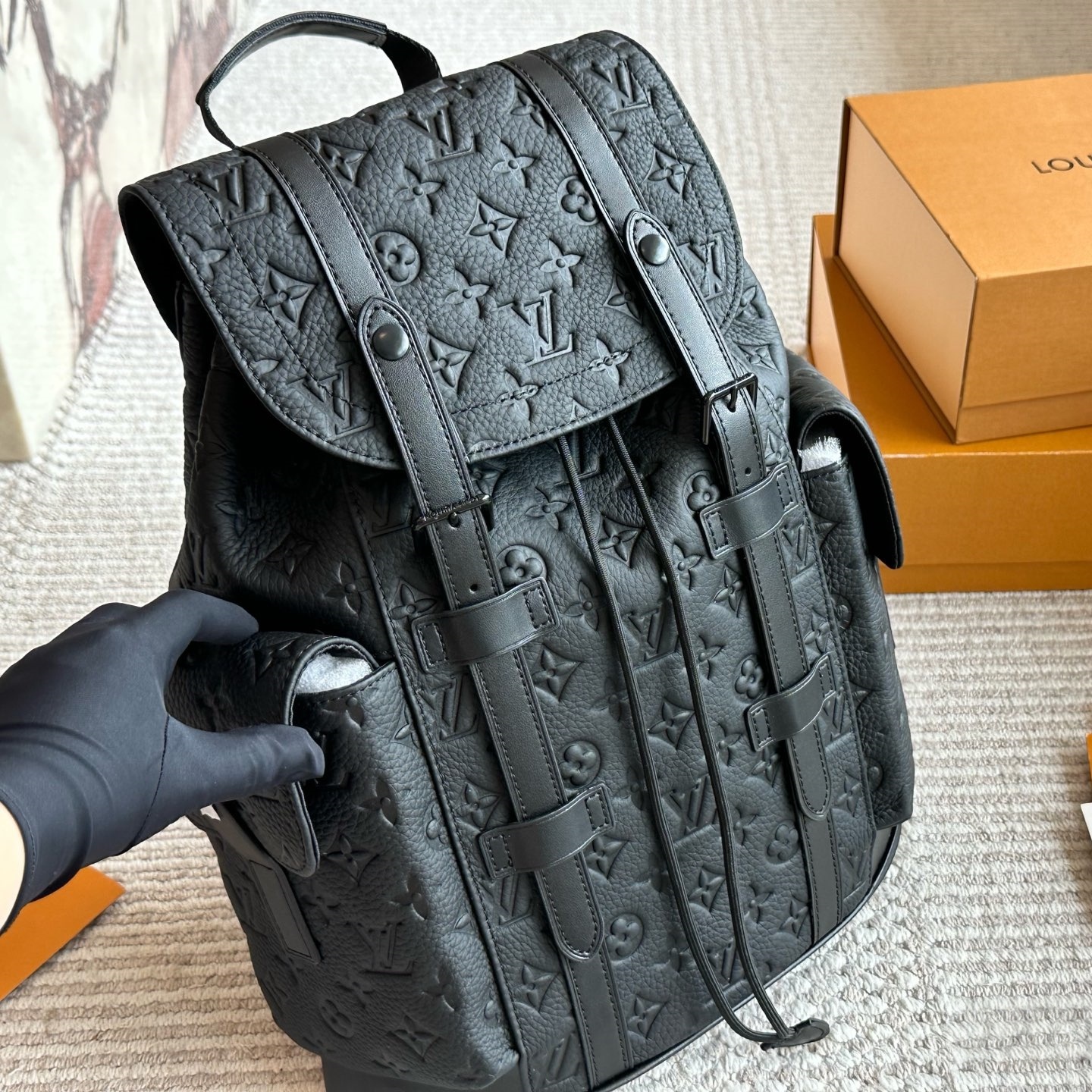 LV Unisex Monogram Cowhide Backpack  YV24072313