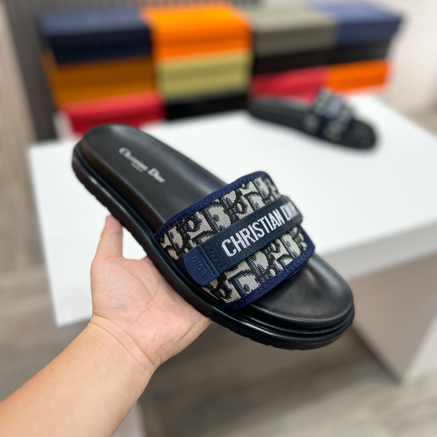 CD Alias Men's Leather Slippers DD25072506