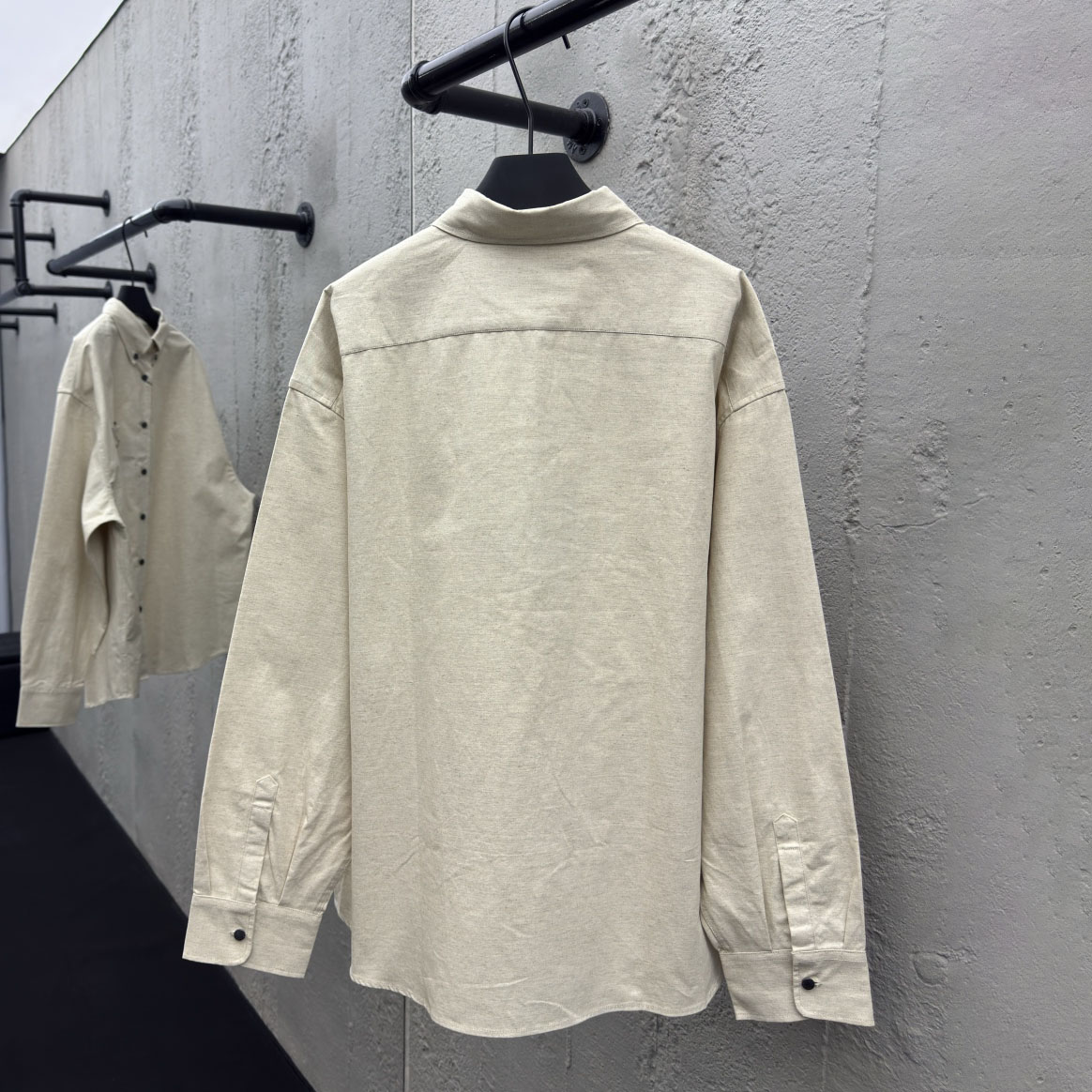 PRADA Triangle Logo Long-Sleeve Shirt DD25072710