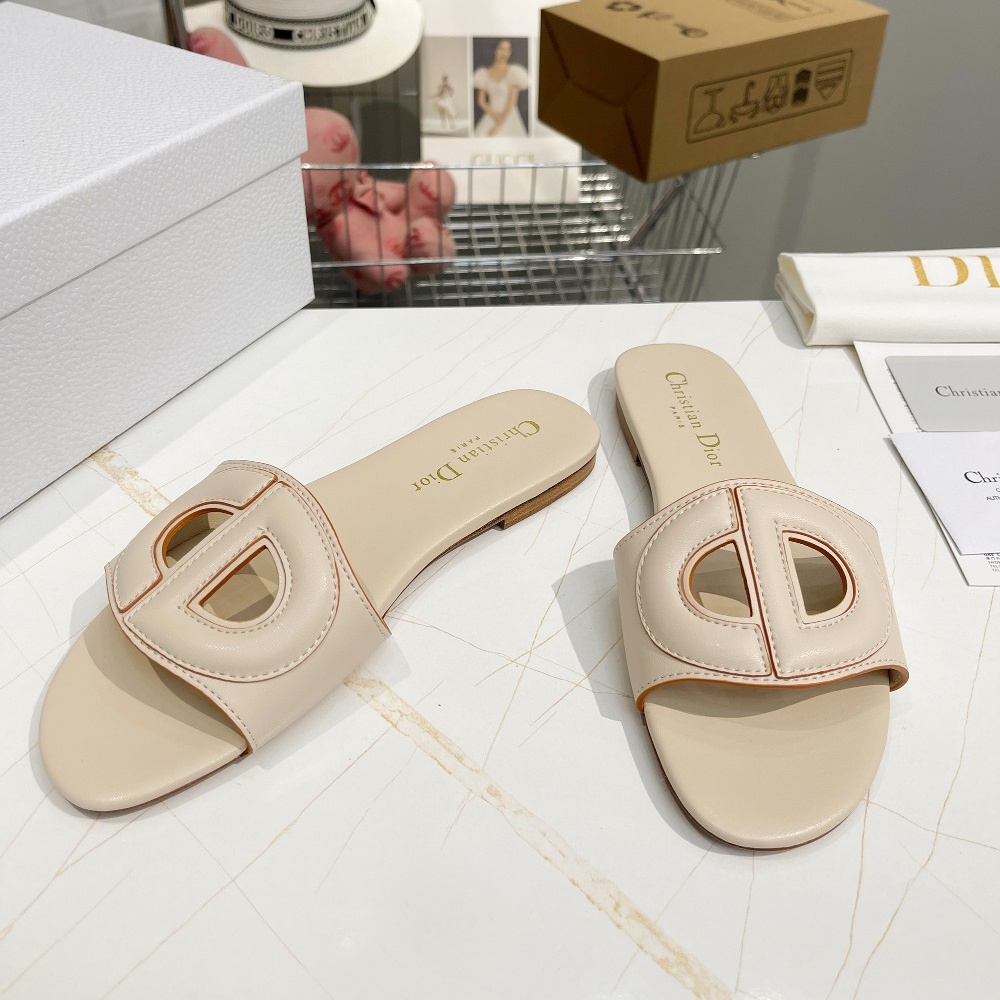 CD Buckle Flat Slippers YV24072611