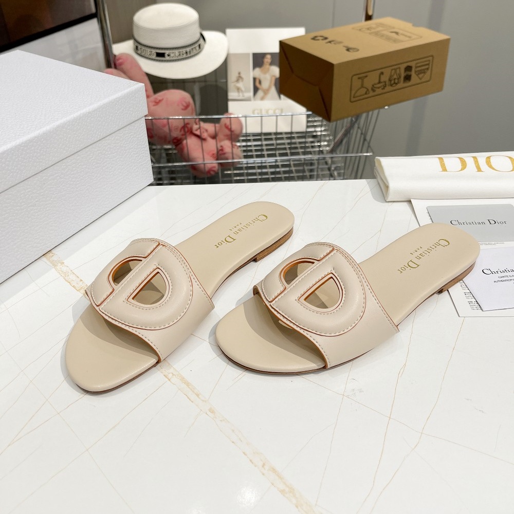 CD Buckle Flat Slippers YV24072611