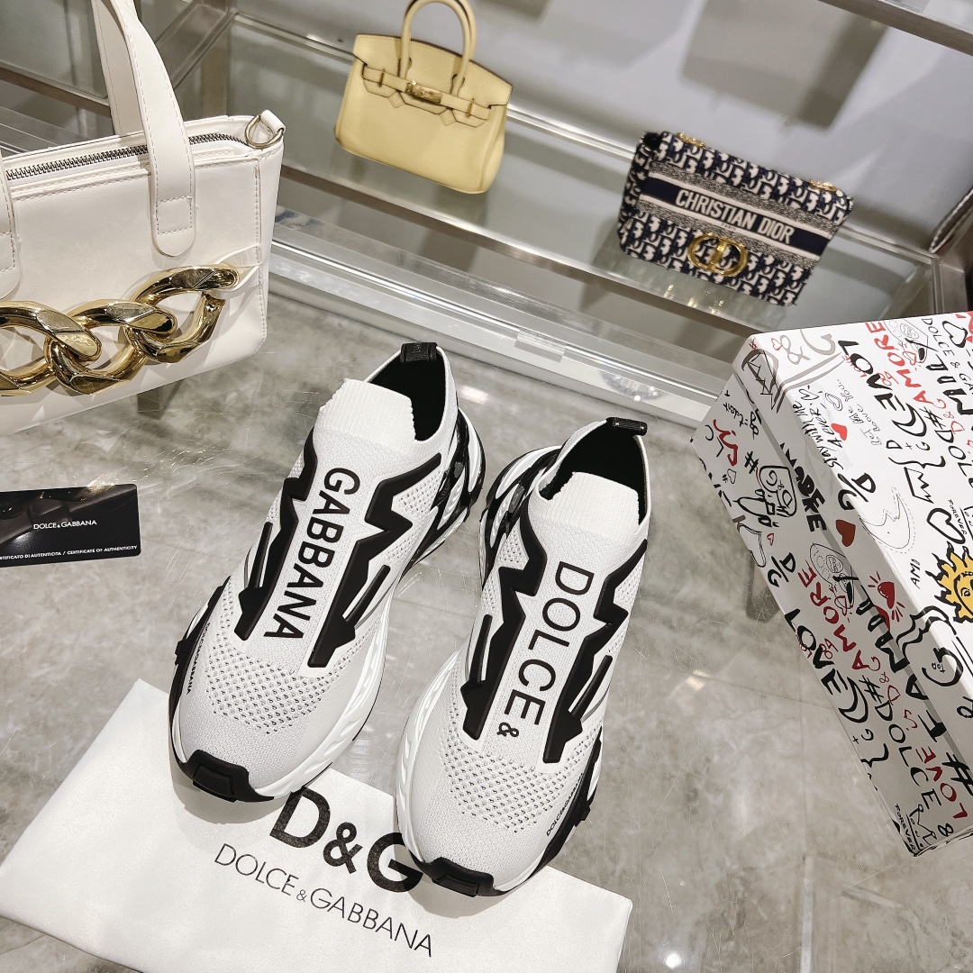 D&G Sorrento Unisex Logo Slip - on Sneakers YV24072706