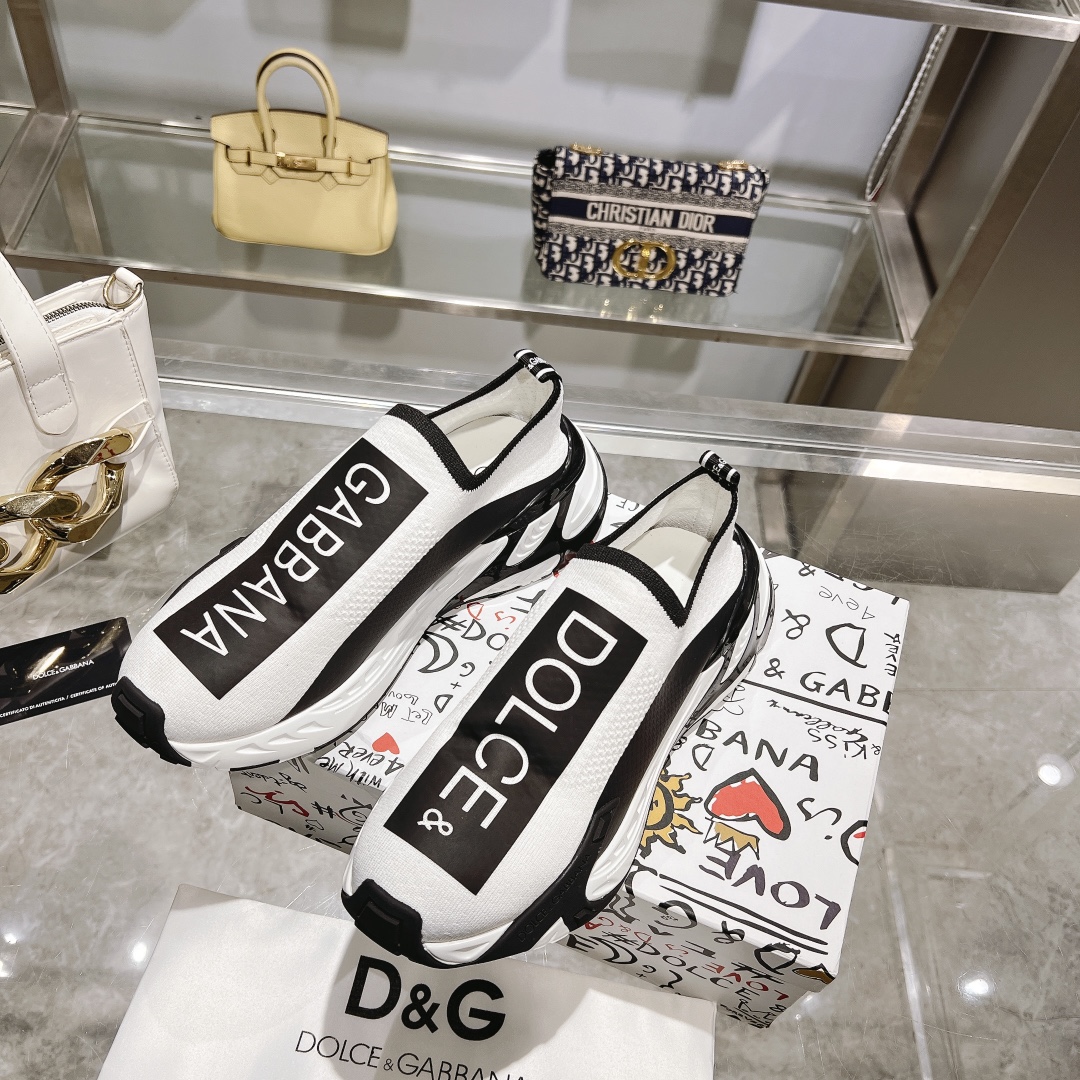 D&G Sorrento Unisex Logo Slip - on Sneakers YV24072704