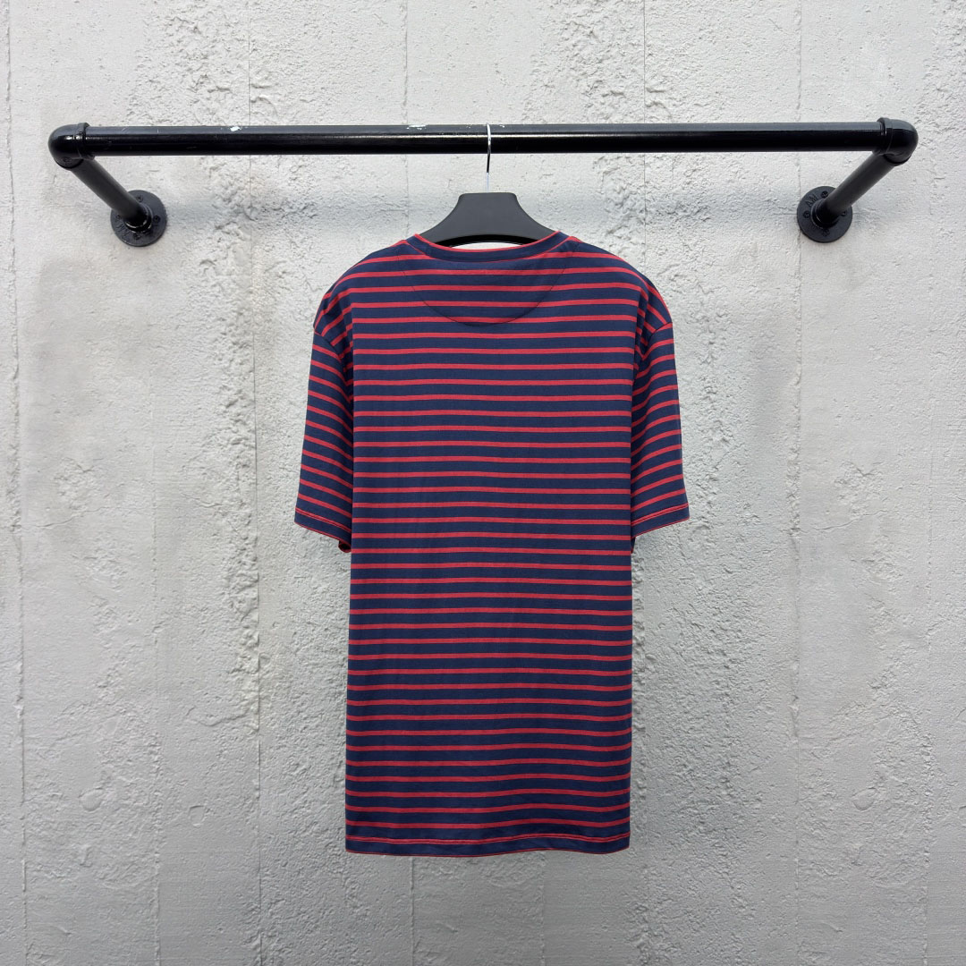 PRA Unisex  Stripe Fashion Short Sleeve DD25072724