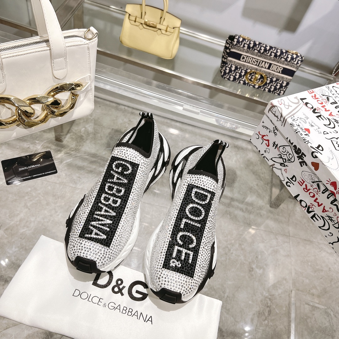 D&G Sorrento Unisex Logo Slip - on Sneakers YV24072705