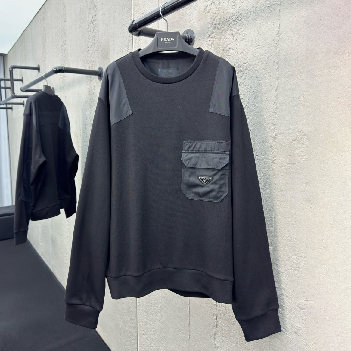 PRA Spliced Nylon Pocket Sweatshirt DD25072747