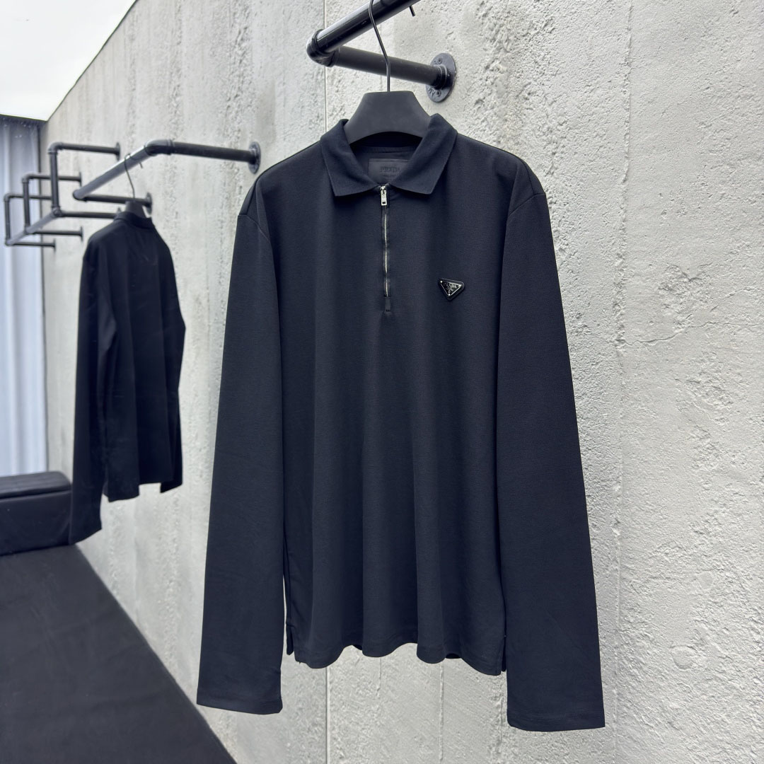 PRA Triangle Logo Zip Long-Sleeve Polo DD25072713