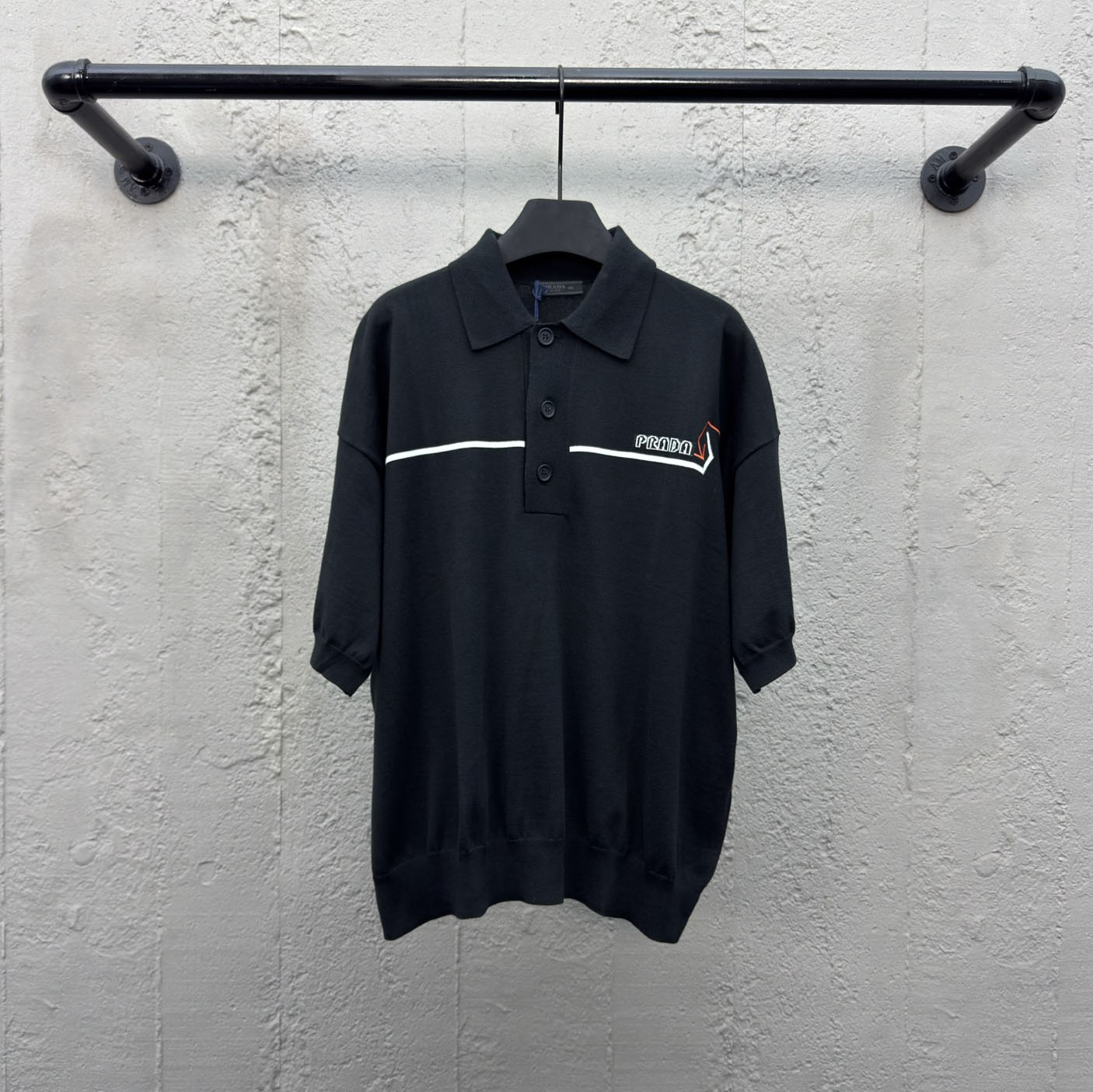 PRA Embroidered Knit Polo Shirt DD25072722