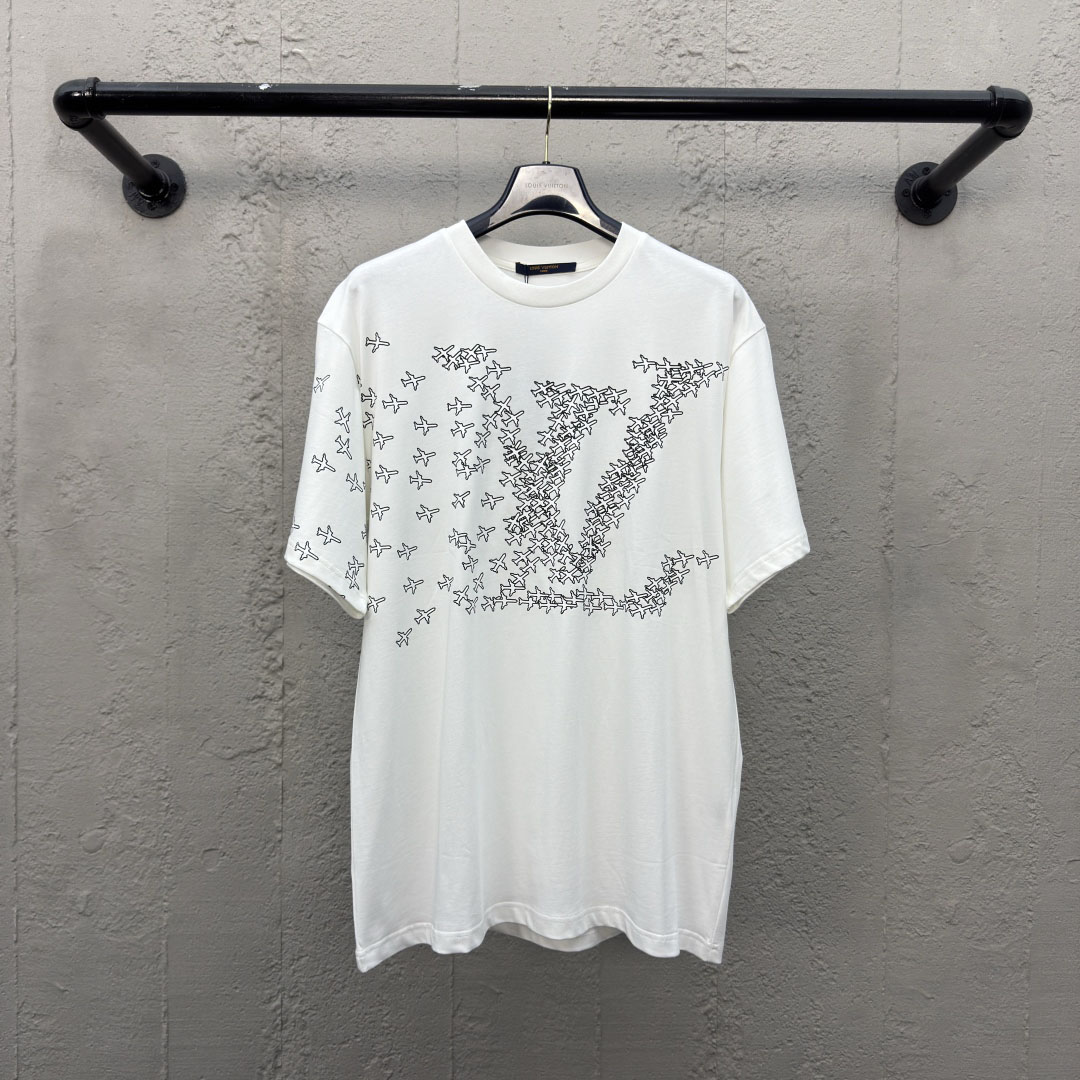 LV Small Plane Print Short-Sleeve DD25072832