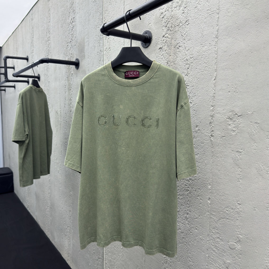 GG Vintage Grass Green Short-Sleeve DD25072835