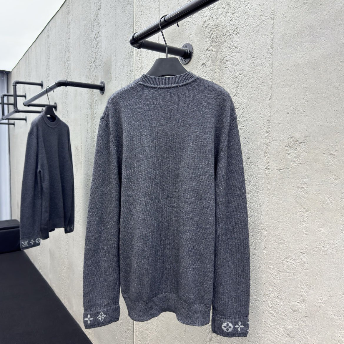 LV Jacquard Knit Letter Sweater  YV24072503