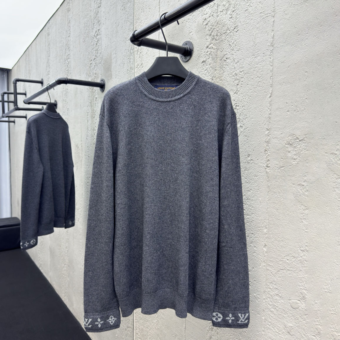 LV Jacquard Knit Letter Sweater  YV24072503