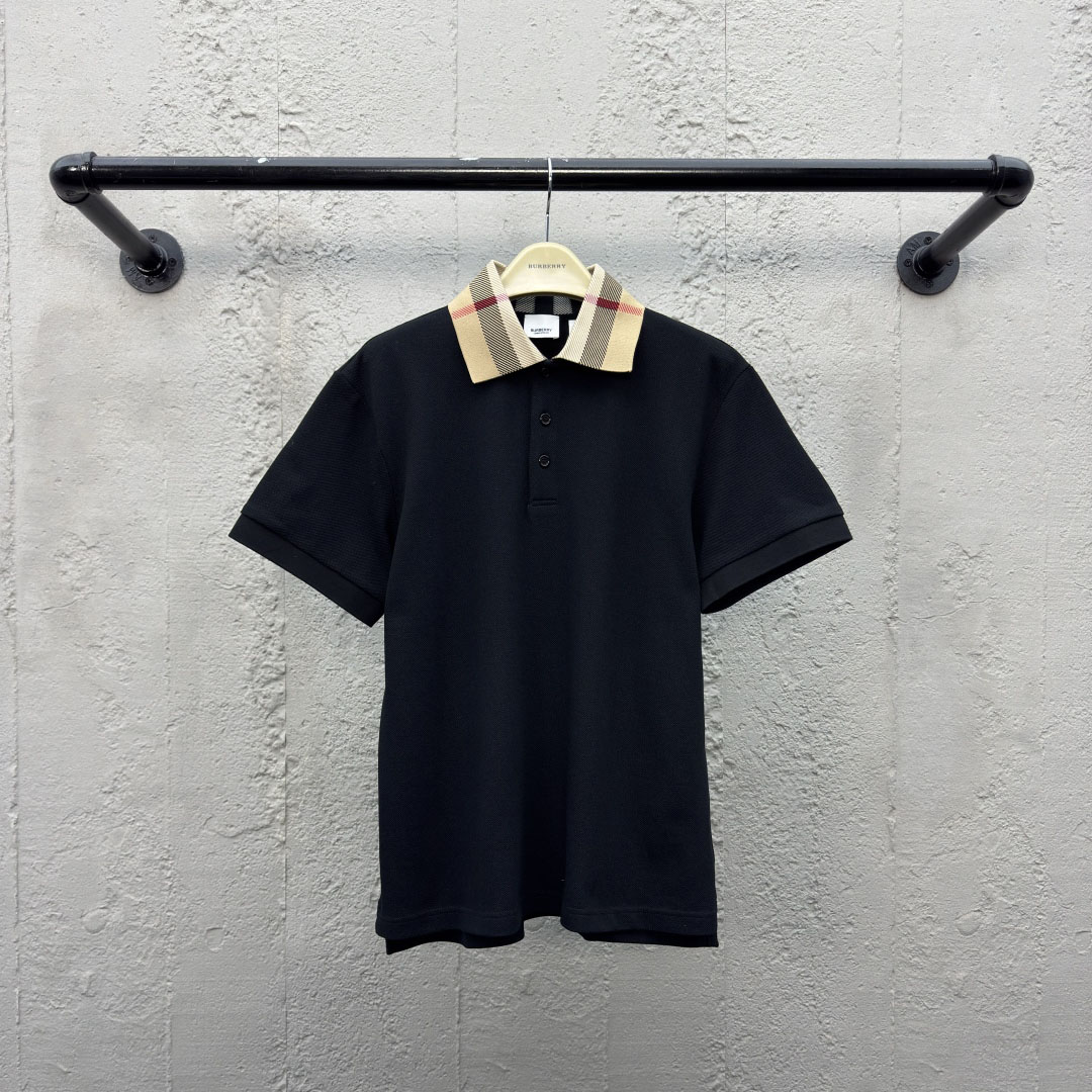 Bur Collar Check Polo Shirt DD25072824