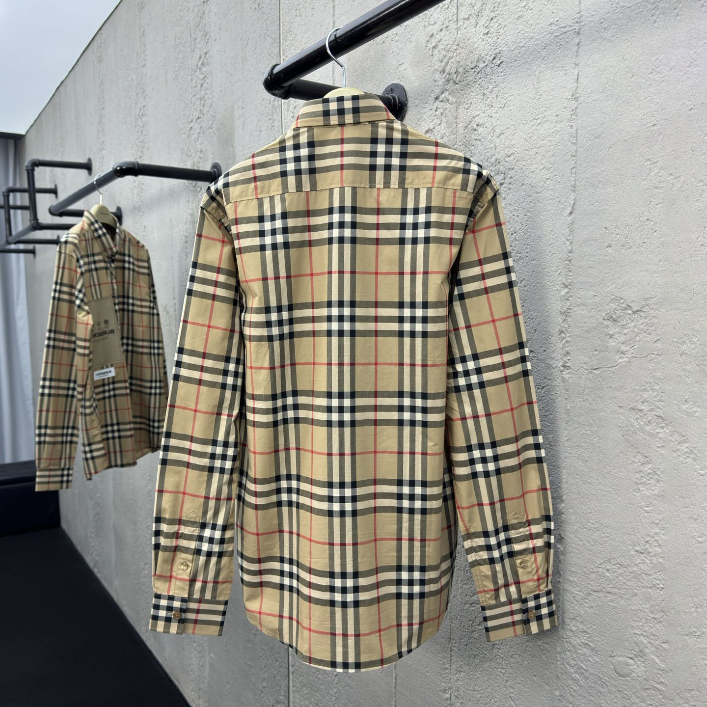 Bur Label Patch Check Long-Sleeve Shirt DD25072812