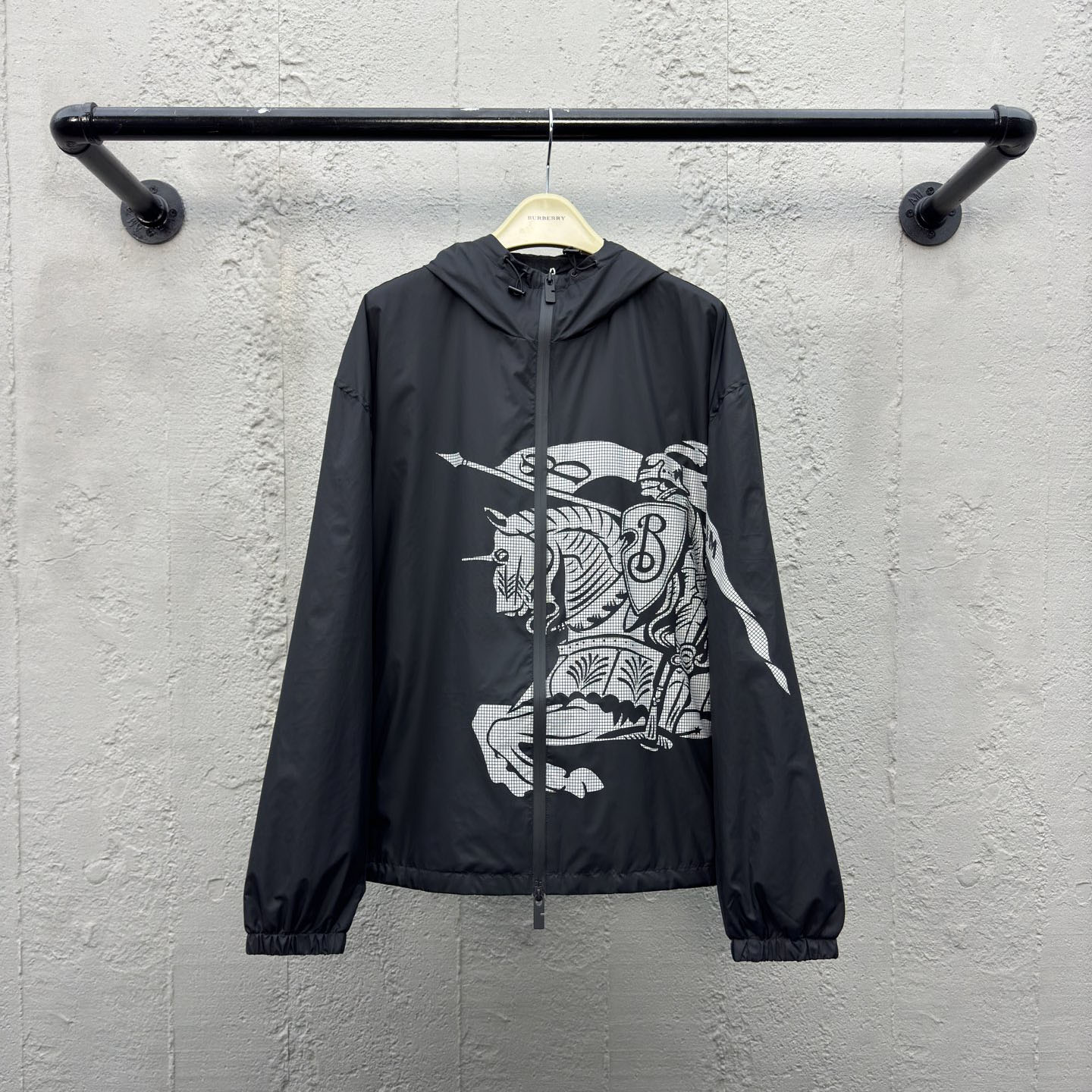 Bur Equestrian Knight Emblem Nylon Jacket DD25072821