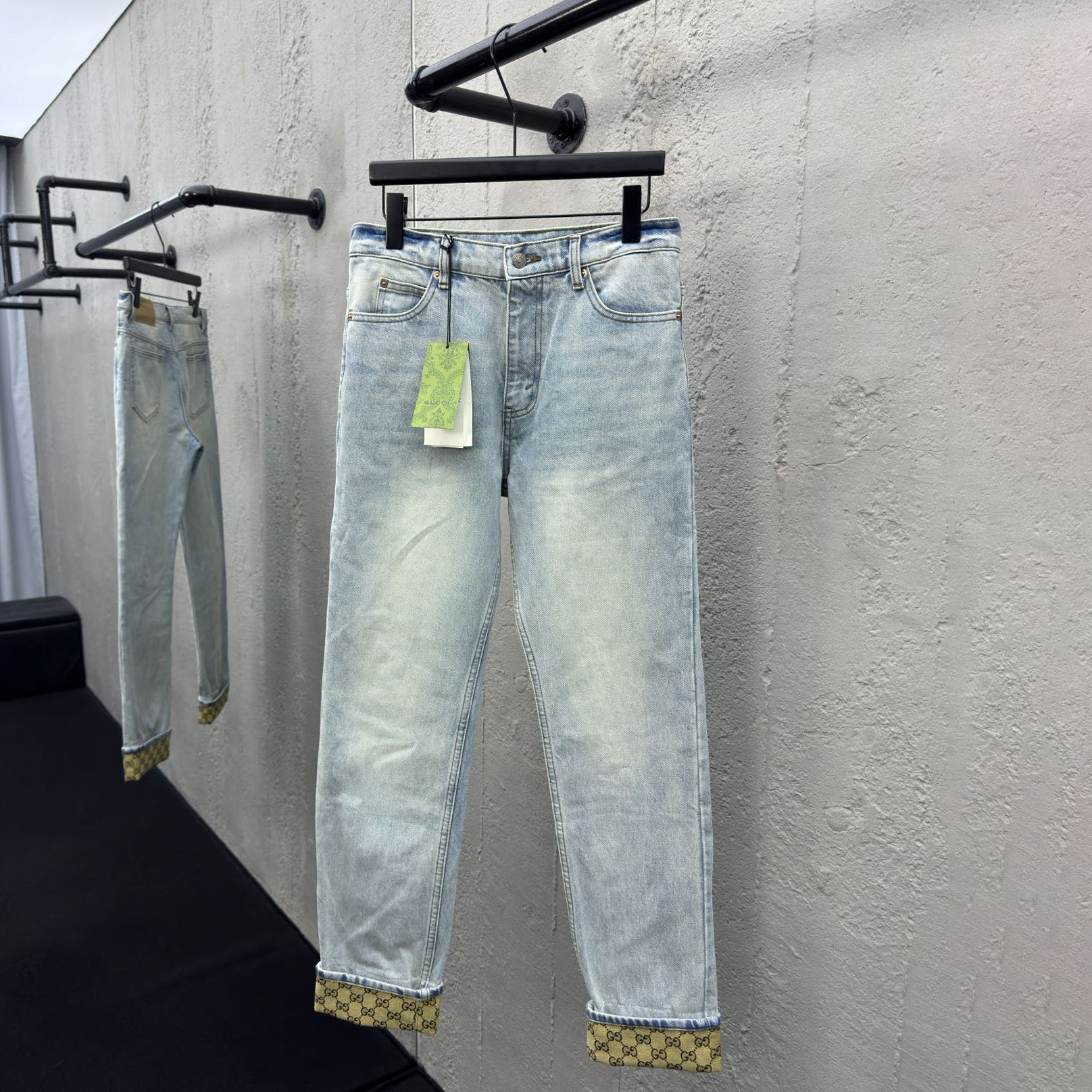 GG Printed Denim Pants DD25072836