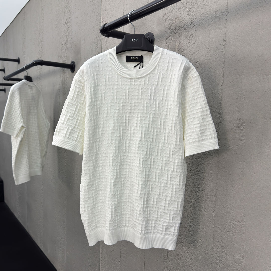 FD Classic FF Printed Knitted Short Sleeve T-Shirt V380120