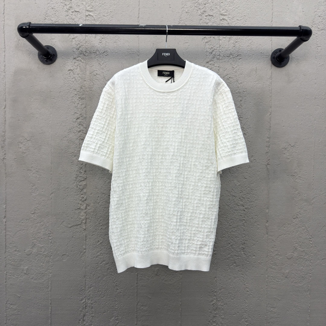 FD Classic FF Printed Knitted Short Sleeve T-Shirt V380120