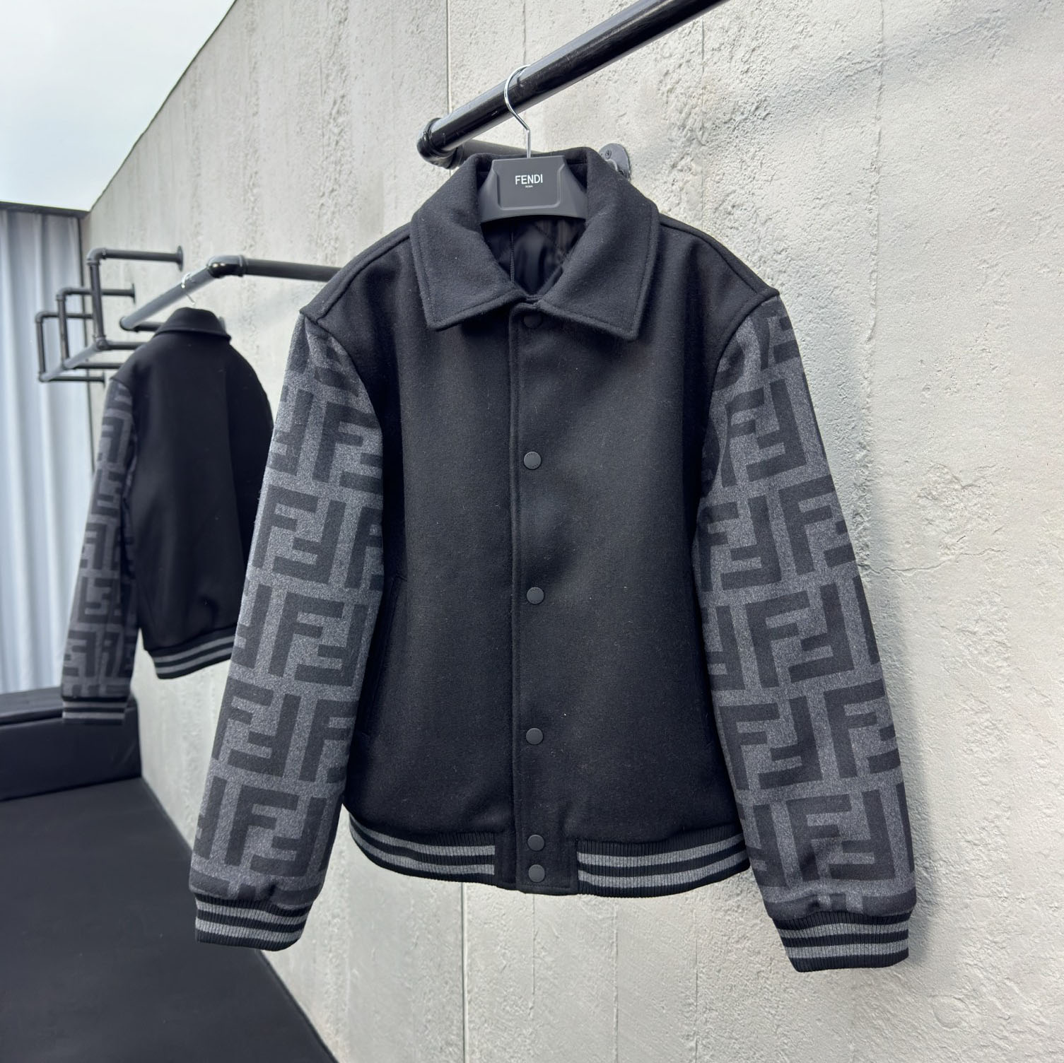 FD Collared Wool Blend Jacket DD25072920