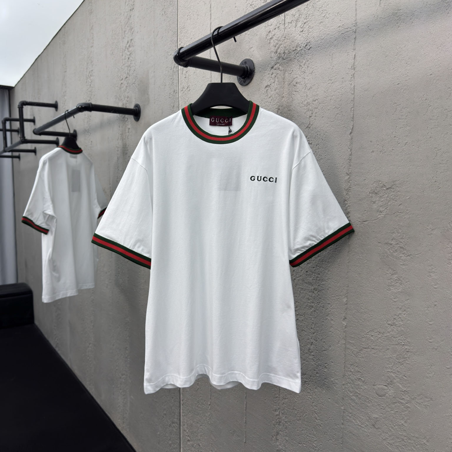 GG Red-Green Webbing Short-Sleeve DD25072901