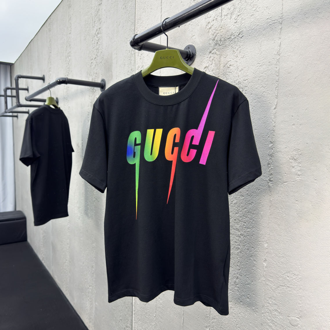 GG Gradient Letter Print Short-Sleeve DD25072908