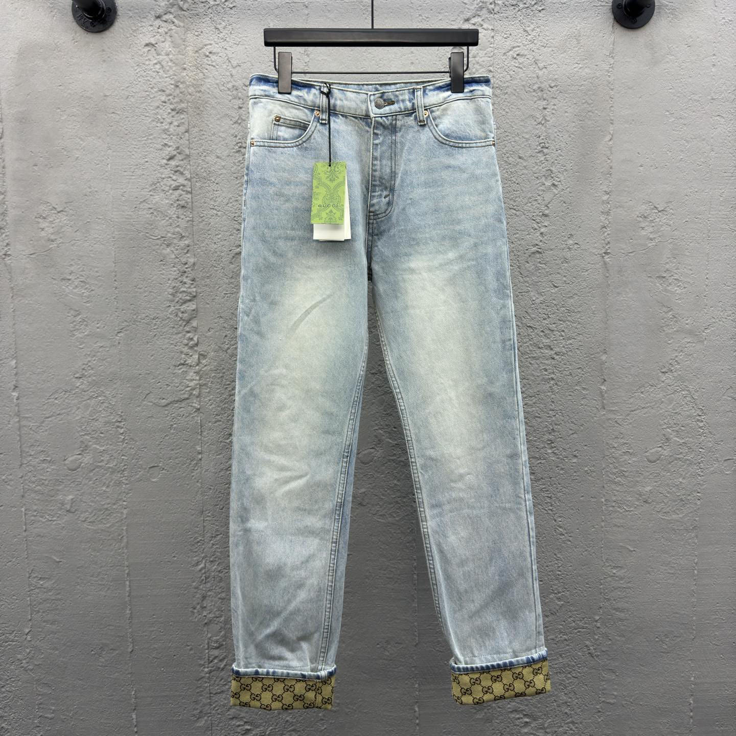 GG Printed Denim Pants DD25072836