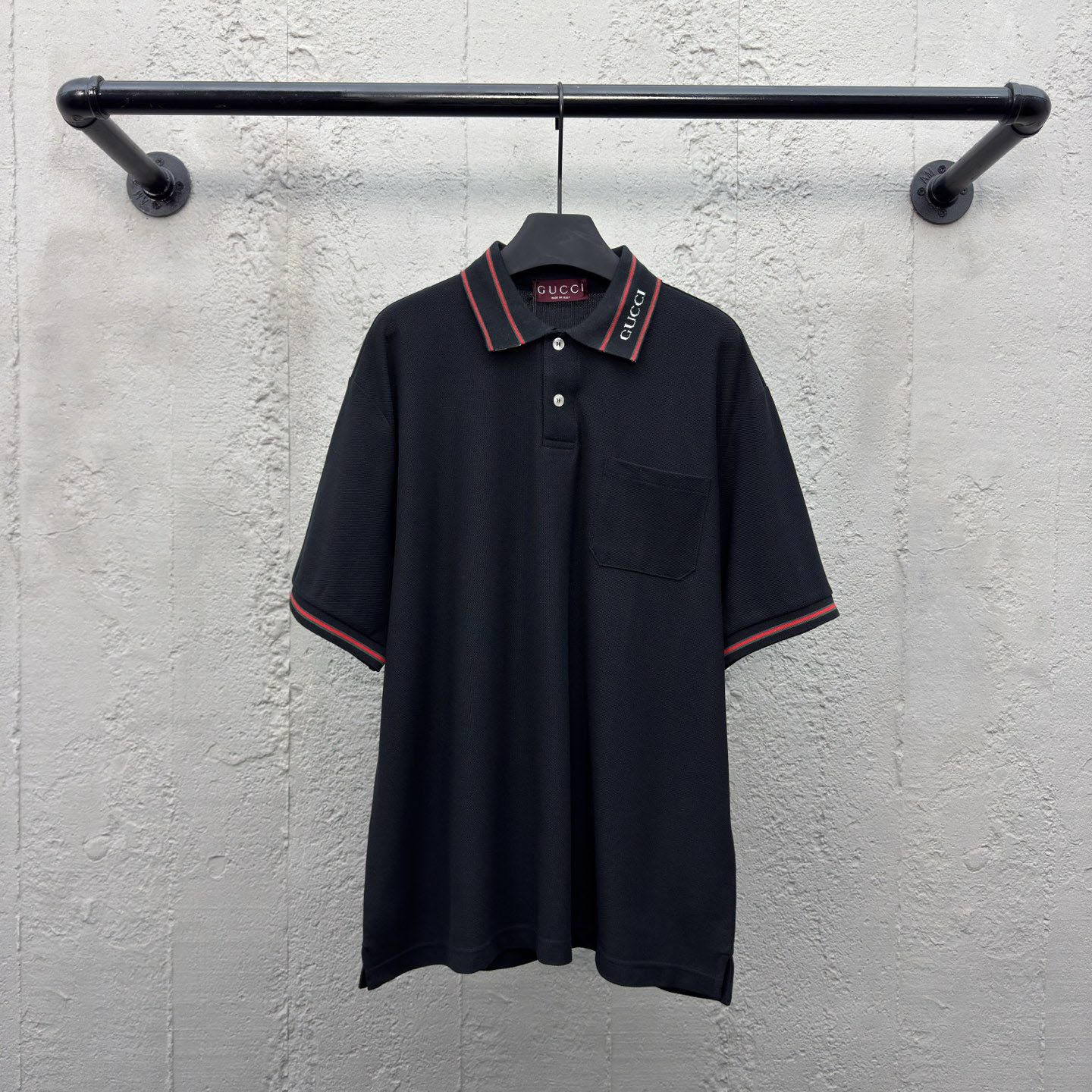 GG Letter Polo Shirt with Collar DD25072902