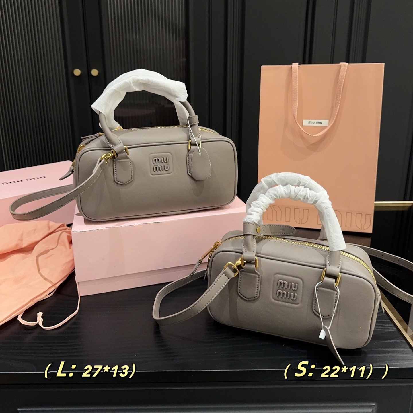 Miu Luxury Bowling Bag 24073008