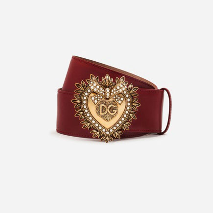 D&G Women's heart - shaped buckle cowhide leather belt YV24071221
