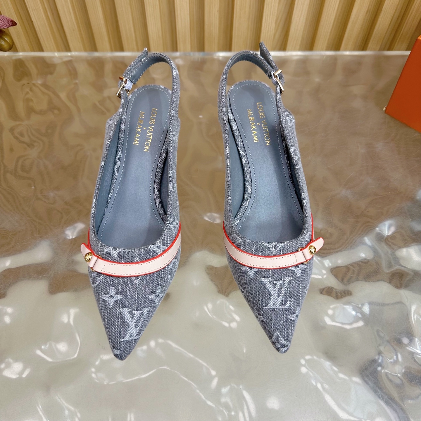 LV×TM 5cm Cherry Heel Bow High Heels YV25073102