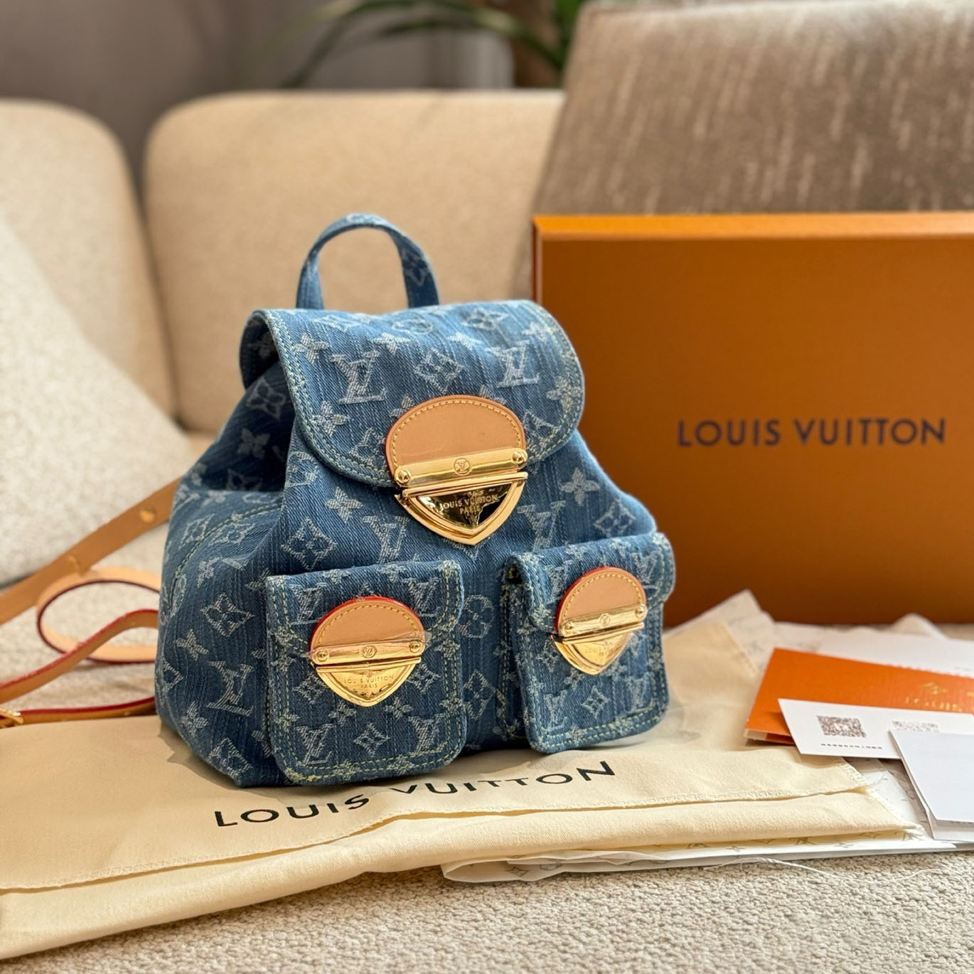 LV New Denim Backpack DD25080606