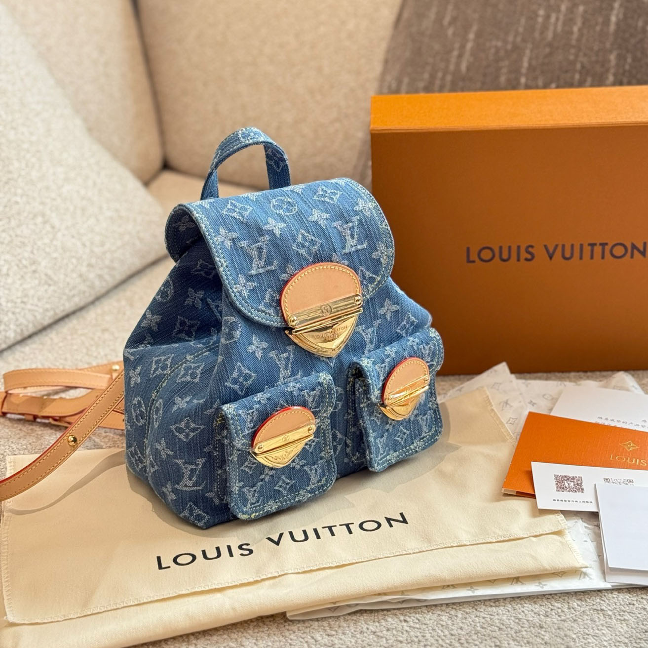 LV New Denim Backpack DD25080606